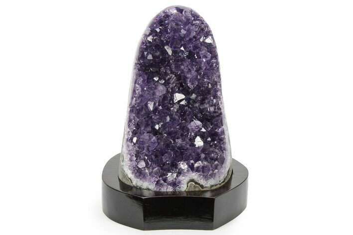 Amethyst Cluster With Wood Base - Uruguay #225953